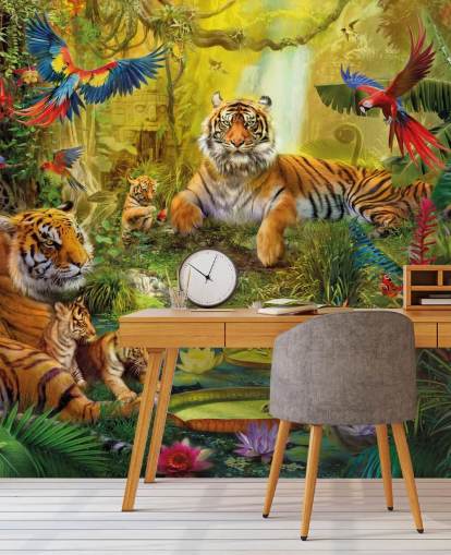 tiger jungle wallpaper