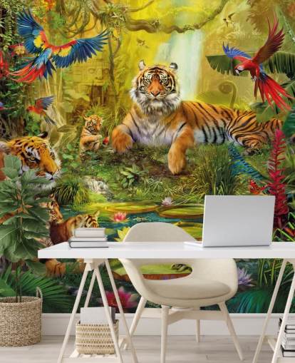 tiger jungle wallpaper