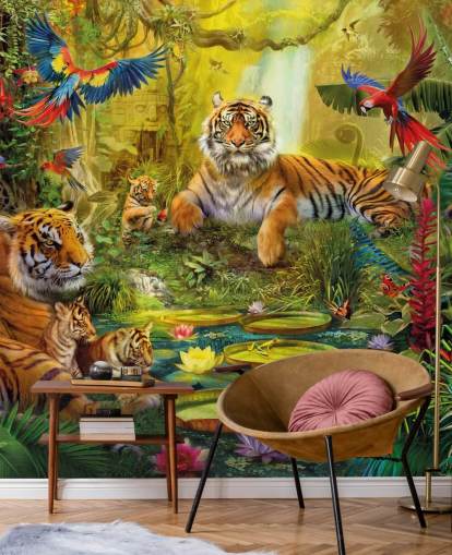 tiger jungle wallpaper