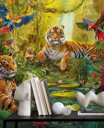 tiger jungle wallpaper