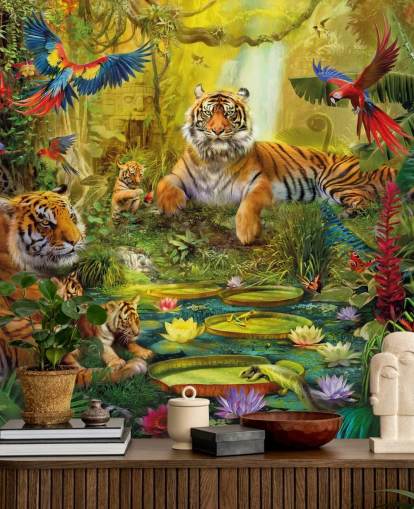 tiger jungle wallpaper