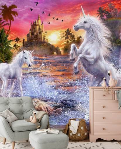 Unicorn Foss Sunset Unicorn Mural