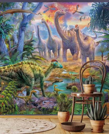 dinosaurios alejándose del fondo de pantalla del volcán dinosaurios alejándose del fondo de pantalla del volcán