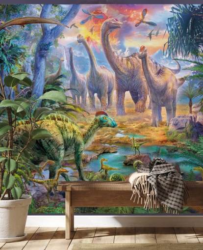 dinosaurukset kävelevät pois tulivuoren taustakuvasta dinosaurukset kävelevät pois tulivuoren taustakuvasta