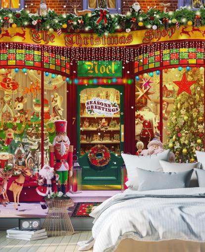 kerstwinkel voorbehang kerstwinkel voorbehang