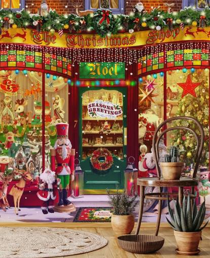 kerstwinkel voorbehang