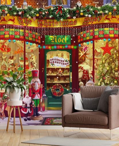 kerstwinkel voorbehang