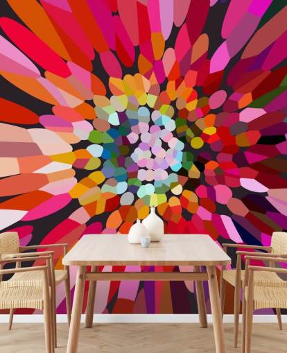 floral abstract wallpaper