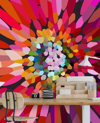 floral abstract wallpaper