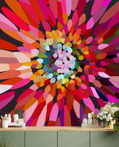 floral abstract wallpaper