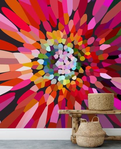 floral abstract wallpaper