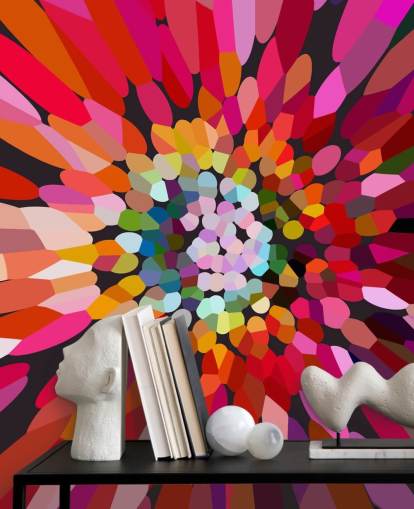 floral abstract wallpaper