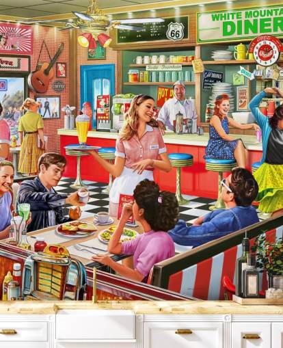 amerikansk stil 1950-talet diner tapeter amerikansk stil 1950-talet diner tapeter