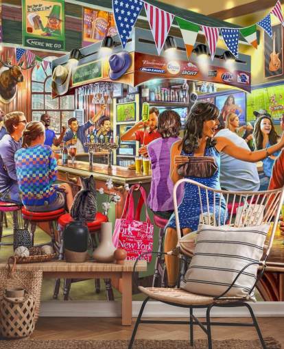 amerikanische Bar-Tapete amerikanische Bar-Tapete