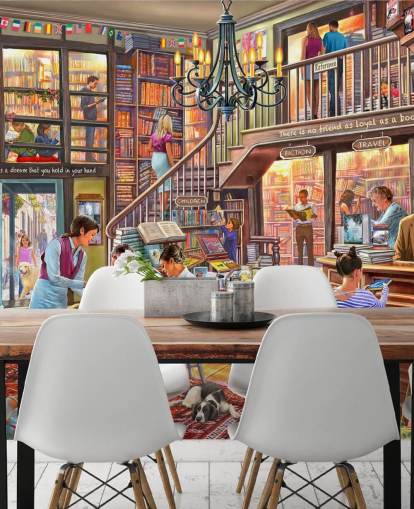 papel de parede book shop cafe papel de parede book shop cafe