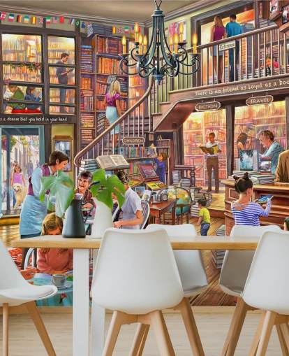 papel de parede book shop cafe papel de parede book shop cafe