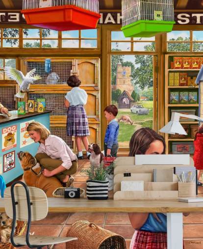 retro pet shop illustration wallpaper retro pet shop illustration wallpaper