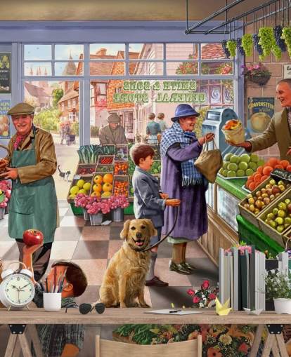 gammeldags greengrocer illustrasjon tapet gammeldags greengrocer illustrasjon tapet