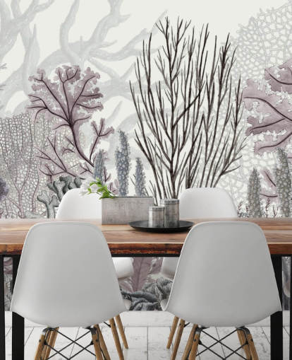 pastell lila och blå korallrev tapeter pastell lila och blå korallrev tapeter