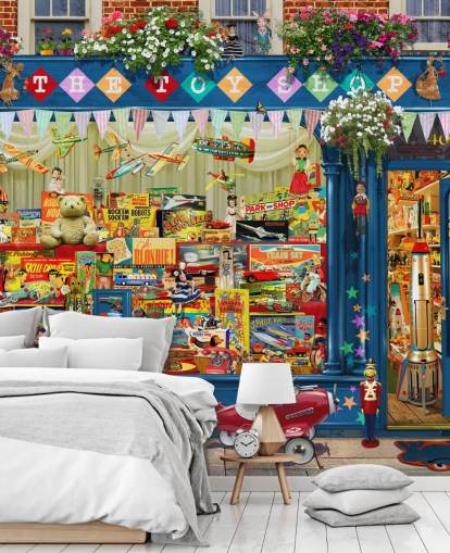 toy shop front wallpaper
