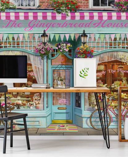 Bäckerei Ladenfassade Tapete Bäckerei Ladenfassade Tapete