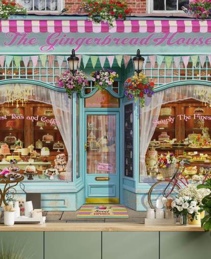 papel tapiz de fachada de panadería papel tapiz de fachada de panadería