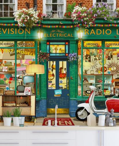 pretend electric shop front wallpaper pretend electric shop front wallpaper