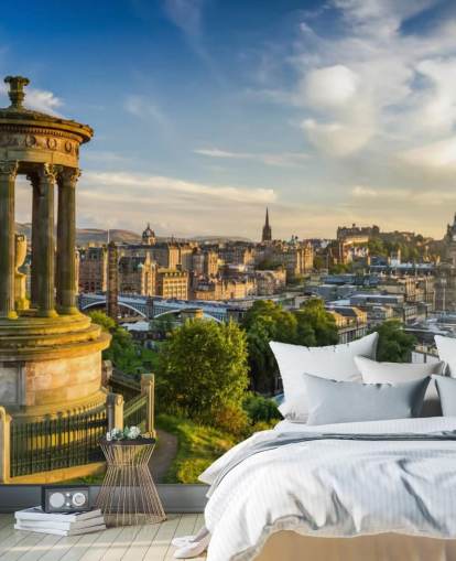 scottish castle in edinburgh wallpaper