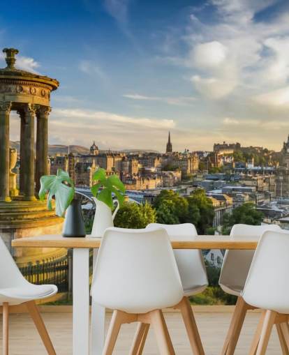 sfondo castello scozzese di edimburgo