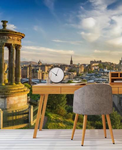 scottish castle in edinburgh wallpaper