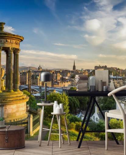 scottish castle in edinburgh wallpaper