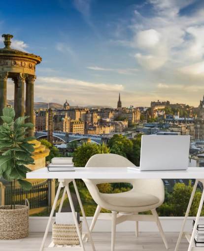 scottish castle in edinburgh wallpaper