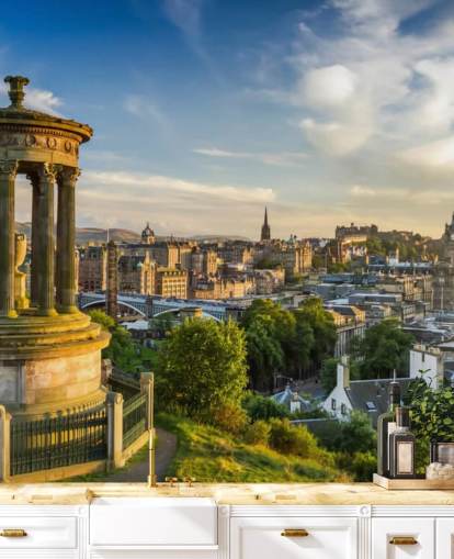 scottish castle in edinburgh wallpaper