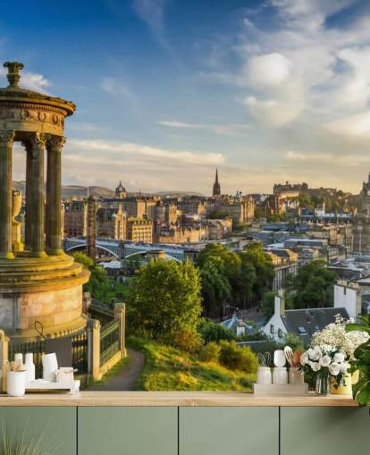 skotsk slott i edinburgh tapet