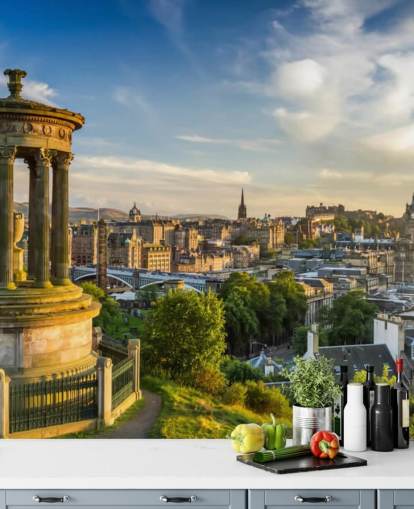 sfondo castello scozzese di edimburgo