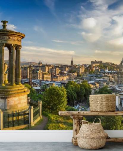 scottish castle in edinburgh wallpaper