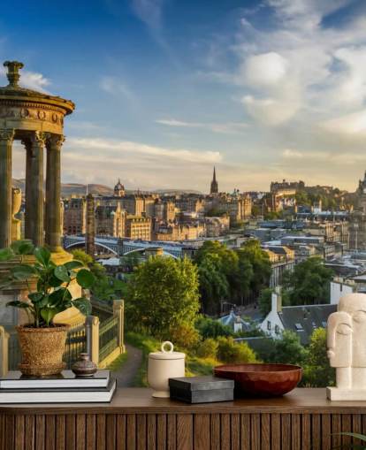 skotsk slott i edinburgh tapet