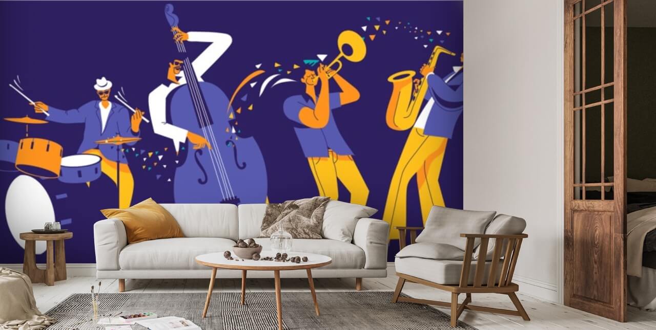 Purple Jazz Vibes Wallpaper | Wallsauce US
