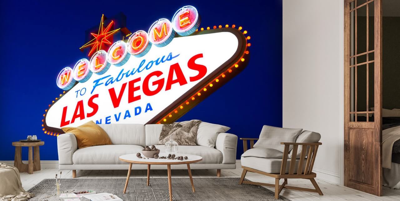 Las Vegas Sign Wallpaper | Wallsauce UK