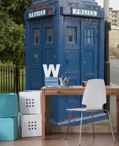 blue doctor police box wallpaper