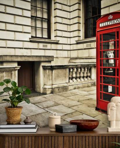 Telefoonbox behang