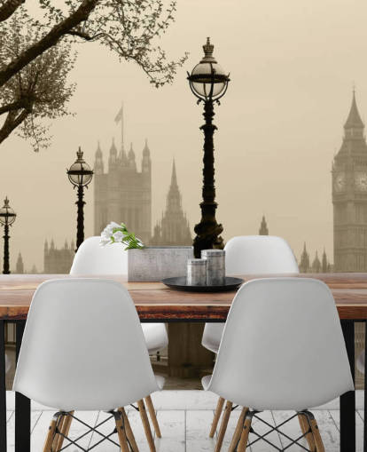 London in Fog London in Fog Wallpaper 