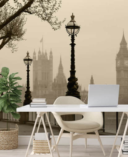 London in Fog London in Fog Wallpaper 