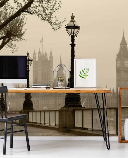 London i Fog London in Fog Wallpaper 