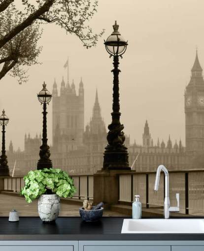 London in Fog London in Fog Wallpaper 