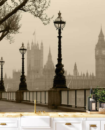 London in Fog London in Fog Wallpaper 