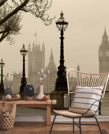London im Nebel London in Fog Wallpaper 