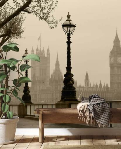 London in Fog London in Fog Wallpaper 