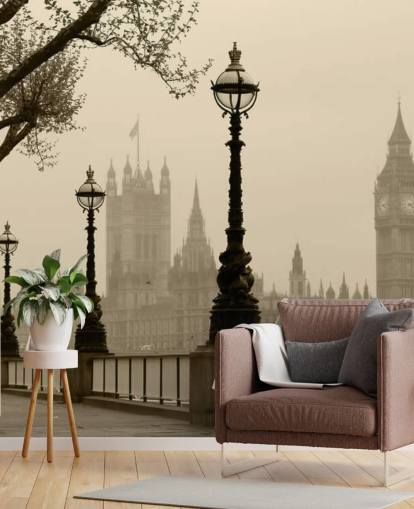 Lontoo kohteessa Fog London in Fog Wallpaper 