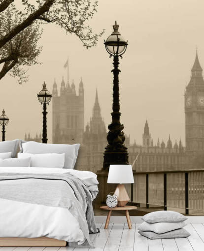 Londres dans le brouillard London in Fog Wallpaper 